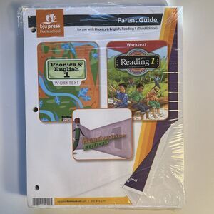 BJU Press Phonics and English Reading 1 Homeschool Parent Guide Curriculum